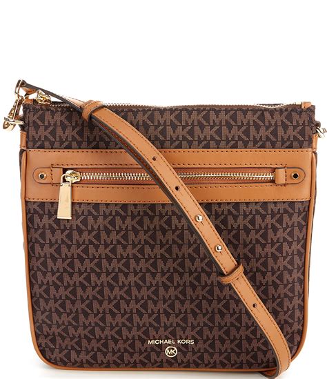 michael kors crossbody cognac a|Michael Kors jet set bag.